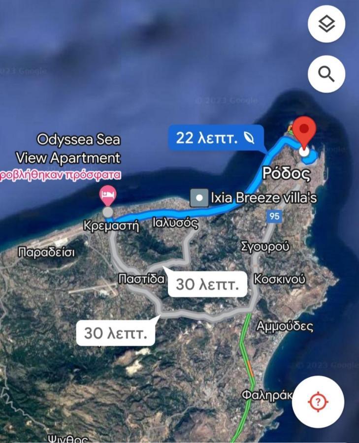 Odyssea Seaside With Sea View And Pool Kremasti (Rhodes)